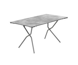 Table Pliante 139*79*73cm - Anytime - Hpl - Gris Ciment - Lafuma Mobilier