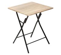 Table Pliante 60 x 60 cm Bois Beige