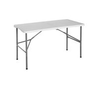 Table pliante - 7house - Rectangulaire - 122 cm - Blanc - Extérieur