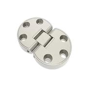 Table pliante à 180 degrés, charnière cachée for meuble, support de connecteur dissimulé intégré, 2 pièces(Silver)