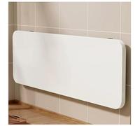 Table pliante à fixation murale, 20 cm de profondeur, peu encombrante, bureau mural pliable avec support en métal robuste, étagère flottante blanche pour cuisine, bureau, buanderie Roo(taille : 60 x