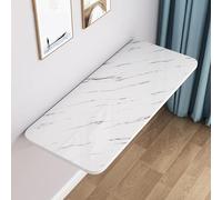 Table pliante à fixation murale - Établi pliable à suspendre avec motif feuilles tombantes pour petits espaces, parfait pour PC, salle à manger, bar et ordinateur portable, 100 x 50 cm
