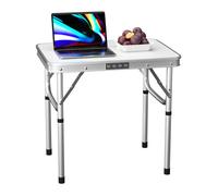 Table pliante à hauteur réglable, peut être utilisée pour le camping, la plage, le jardin, le lit