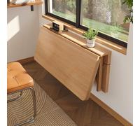 Table pliante à linge pliable - Établi flottant mural pour petits espaces - Table de bar compacte (100 x 60 cm) Design compact