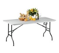 Table pliante - Acier/PEHD - 1830x760x720mm - 100kg - PARTY 182 - Saro