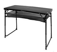 Table Pliante - AKTIVE - 120 x 60 cm - Aluminium - Réglable en hauteur - Antidérapante