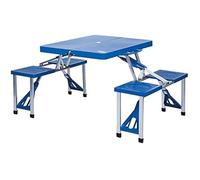 Table Pliante - AKTIVE - 52892 - Aluminium - 4 Personnes - Bleu