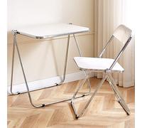 Table pliante avec chaises - Design moderne - Pour salon, chambre à coucher, cuisine et extérieur