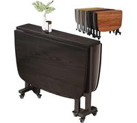 Table pliante avec chaises, design peu encombrant pour salle à manger intérieure et extérieure, polyvalente pour le travail et l'étude