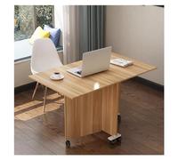 Table pliante avec rallonge à feuilles rabattables, design peu encombrant pour manger, travailler ou étudier dans de petits espaces