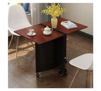 Table pliante avec rallonge à feuilles rabattables, design peu encombrant pour manger, travailler ou étudier dans de petits espaces