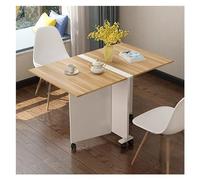 Table pliante avec rallonge à feuilles rabattables, design peu encombrant pour manger, travailler ou étudier dans de petits espaces