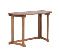Beliani Table pour Extérieur Pliable à Plateau Réglable 110 x 47 cm Bois d'Acacia Treia