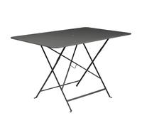 Table de jardin pliante Bistro en métal coloris carbone L.117 x l.77 x H.74 cm