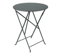 Table de jardin 2 personnes FERMOB Bistro Ø 60 cm - Gris Orage
