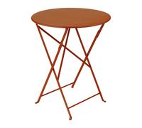 Fermob BISTRO Table pliante ronde - E2 orange confite - Ø 60 cm