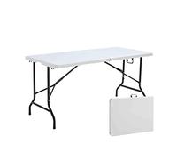 Table Pliante Blanche 152 x 70 x 74 cm, Blanc