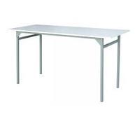 Table pliante bois - Outifrance - Plateau mélamine blanc - Pliant - Intérieur - Essentiel