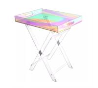 Table pliante - Bureau portable pour lit, canapé et salon, plateau de petit-déjeuner robuste pour manger, travailler ou lire