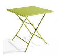 Table Pliante Carrée En Acier Vert Vert