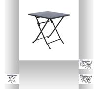 Table pliante carrée Greensboro 2 places - Graphite