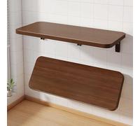 Table pliante compacte à fixation murale - Bureau flottant peu encombrant pour la maison, le bureau, la buanderie et les petits espaces - Polyvalent - Bureau d'étude et de travail 20 x 120 cm