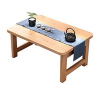 Table pliante compacte pour balcon ou baie vitrée - Mini table de salle à manger, thé, café, étude, lecture - 90 x 48 x 30 cm - Design en bois pour économiser de l'espace
