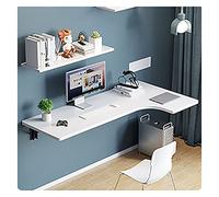 Table pliante compacte pour petits espaces - Bureau mural pliable idéal pour la maison ou le bureau - 119,4 x 61 x 40,6 cm - Solution peu encombrante pour une vie minimaliste