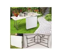 Table pliante d'appoint portable pour camping ou réception 180 cm