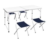 Table Pliante de Camping en Aluminium avec Hauteur Ajustable 240x60 cm vidaXL