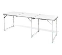 Table pliante de camping en aluminium avec hauteur ajustable