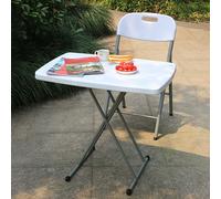 Table pliante de jardin Table de camping Table multifonctionnelle Terrasse Table de buffet blanche