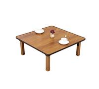 Table pliante de style coréen, table de salle à manger et d'étude carrée polyvalente pour la maison, la baie vitrée, le thé, la maison, table basse compacte 70 x 70 cm, design compact