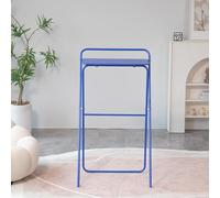 Table Pliante en Acier Inoxydable pour la Maison, Le Bar ou la Salle à Manger, Haute et compacte, avec Plateau en Bois et Pieds en Fer. Bureau d'appoint/établi Pliable po