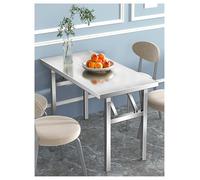 Table pliante en acier inoxydable, table de travail portable robuste pour cuisine commerciale, restaurant, préparation, garage, utilitaire
