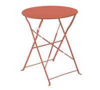 Table pliante en acier terracotta - Oviala Annecy