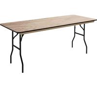 Table pliante en bois 200cm 10 places - Oviala Rekkem
