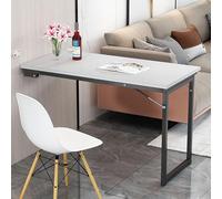 Table pliante en bois - Bureau mural pour cuisine, salle à manger et chambre à coucher