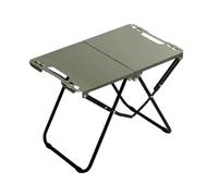 Table Pliante extérieure ultralégère Portable Camping Pique-Nique thé Barbecue Multifonctionnel Voyage Bea(Green-Tactical-2.3kg)