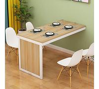 Table Pliante fixée au mur,Table Murale de Cuisine en Bois,Rabattable Bureau D'ordinateur pour Chambre Salon Balcon Table Basse,Invisible Table À Manger,Économisez de l'espace(A100x60cm/39x24in)