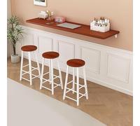 Table Pliante Flottante Bureau à Domicile Moderne Table Pliante Bureau Mural Bureau D’Ordinateur Pliant Économiseur D’Espace Facile à Assembler pour La Cuisine Buanderie, Rosewood, 110x30cm