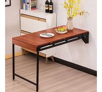 Table pliante flottante en bois de teck pour cuisine, bureau, chambre à coucher, balcon, économie d'espace, bureau d'ordinateur avec utilisation polyvalente