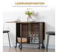 Table pliante HOMCOM pour petite pièce capacité de 50kg 130x80x74cm design en bois clair idéale pour repas et événements