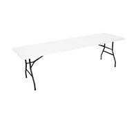 Oxeo Table Pliante Jardin Multifonction - Longueur 244cm - Grande capacité 10 Places - Camping - Pique-Nique - Salle des fêtes