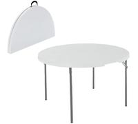 Table Pliante - Lifetime - 122x122x73,5 Cm - Ultra Résistante - Pliable - Extérieur Multicolore