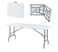 Table pliante Ljusnarsberg avec plateau rectangulaire 180 x 75 x 72 cm blanc