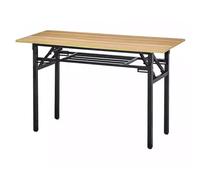 Table Pliante Mobile Avec Espace De Rangement Intégré, Sans Montage, Bureau D'ordinateur Pliable Et Escamotable, Idéal Pour Travailler Sur Ordinateur Portable, Atelier Ou Domicile(100*60*75CM)