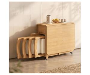 Table Pliante Mobile Rangement Roulette Salon