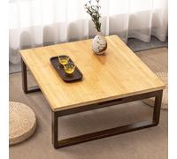 Table pliante multifonctionnelle, table basse pliable en bambou de style japonais, table à café et à thé pliable carrée, table à manger portable, tables d'autel, tables de baies vitrées, tatami pour