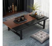 Table Pliante multifonctionnelle, Table Basse rectangulaire Japonaise en Bois Chabudai for Salon et Maison(Cherry,39.37" Lx23.62 Wx11.81 H(100x60x30cm))